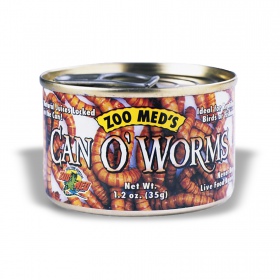 Zoomed Can O' Worms - canned food with mealworm larvae